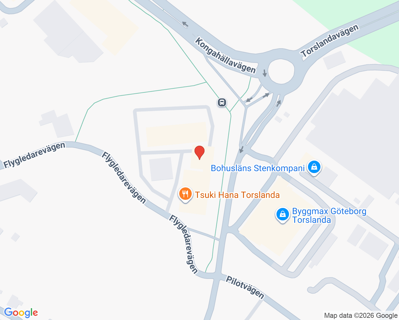 Karta till Närhälsan Torslanda rehabmottagning, Torslanda