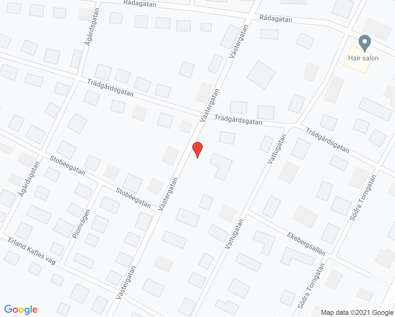 Karta till Dentona Per Salgård AB.