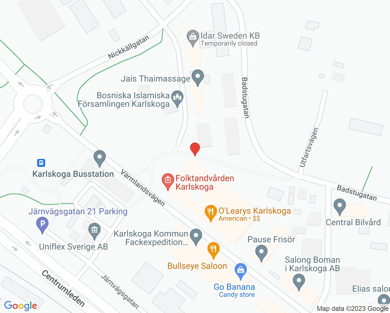 Karta till Familjerådgivningen Karlskoga