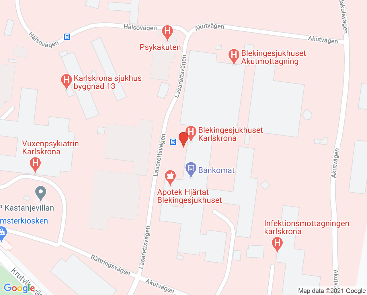 Karta till Thoraxröntgen, Karlskrona