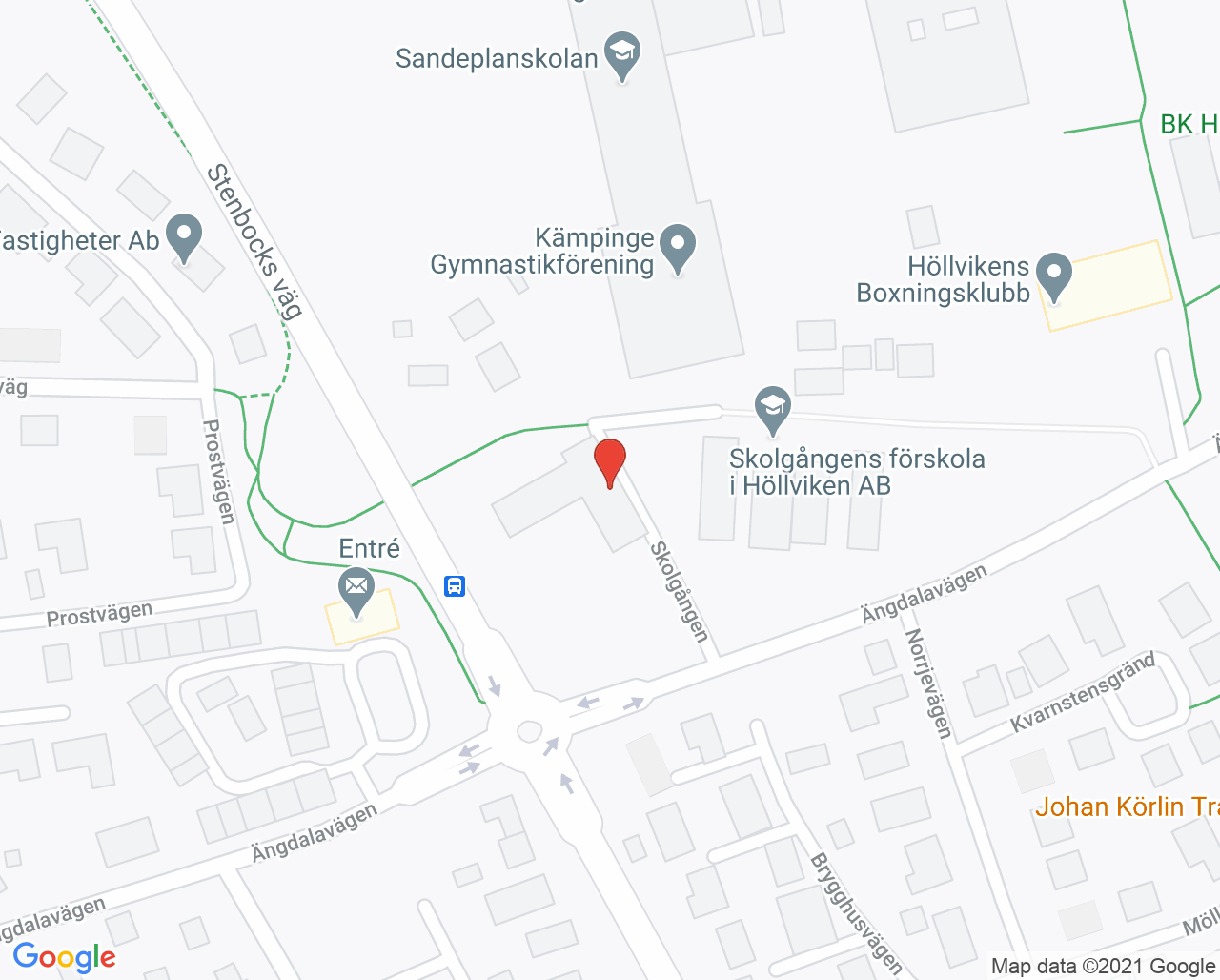 Karta till Höllviken, Folktandvården Skåne AB