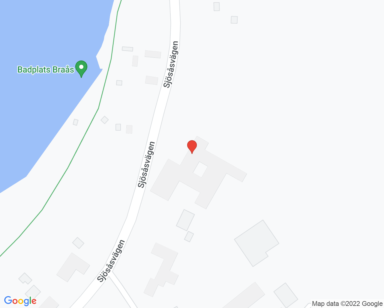 Karta till Barnavårdscentralen Braås, Vårdcentralen Braås