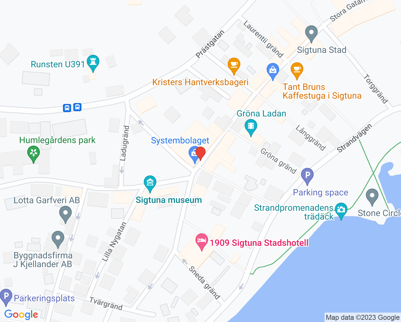 Karta till Sigtuna Läkarhus