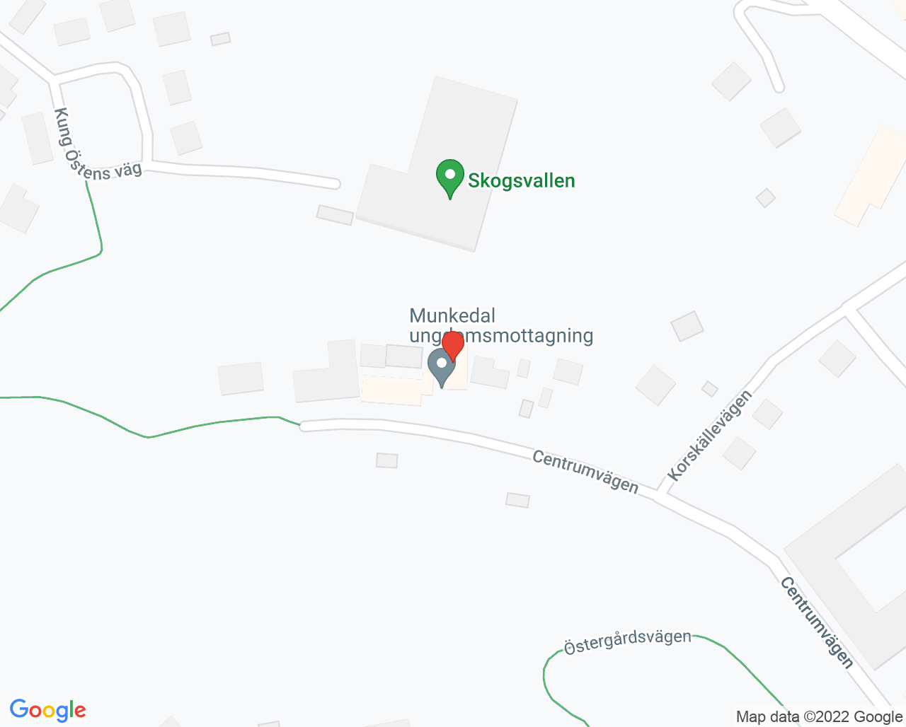 Karta till Närhälsan Munkedal vårdcentral, Munkedal