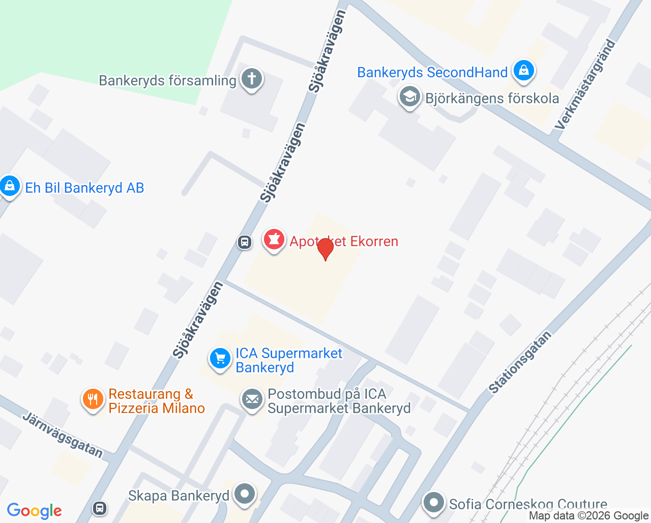 Karta till Bankeryd Folktandvård