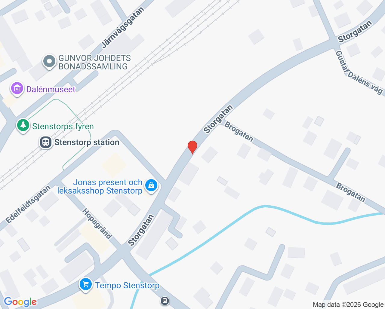 Karta till Närhälsan Stenstorp vårdcentral, Stenstorp