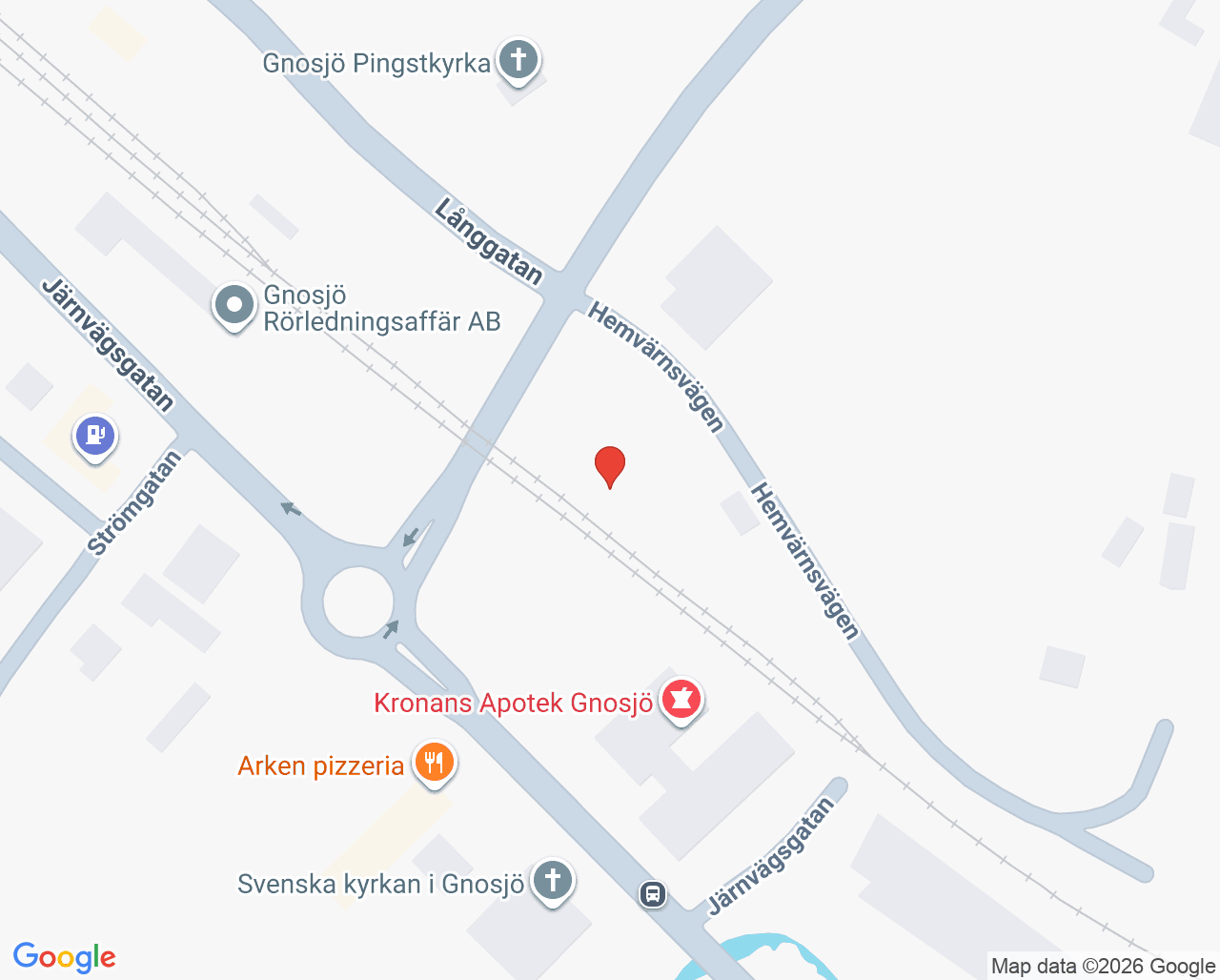 Karta till Ungdomsmottagningen Gnosjö