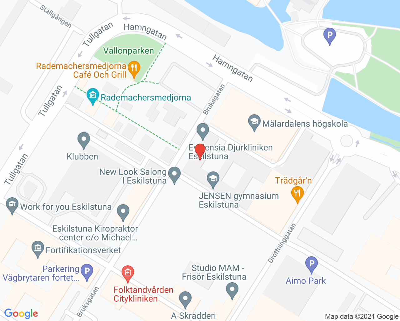 Karta till Psykiatriska mottagningen Eskilstuna, Eskilstuna