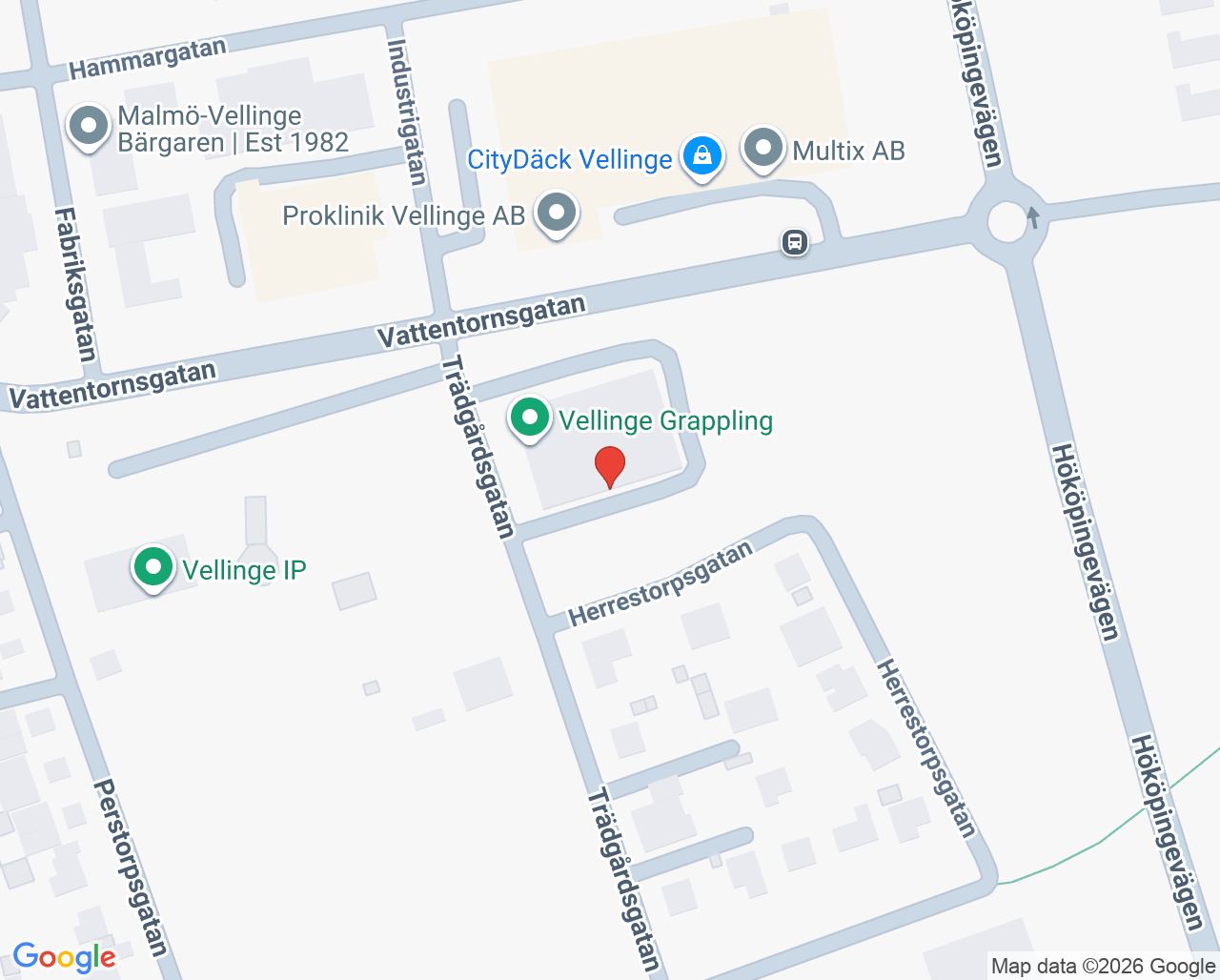 Karta till Blodbussen Vellinge