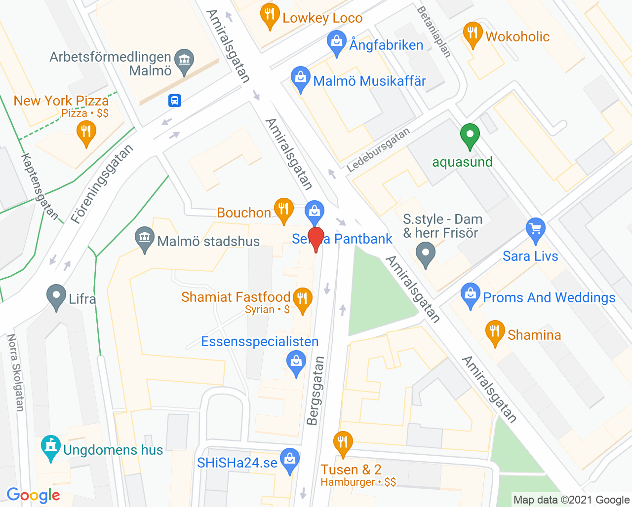Karta till Oris Dental Malmö City Endodonti, Malmö