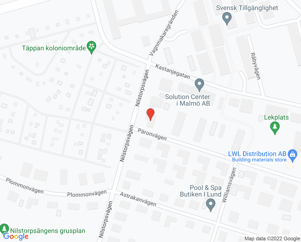 Karta till Heimsten Bernt, Lund