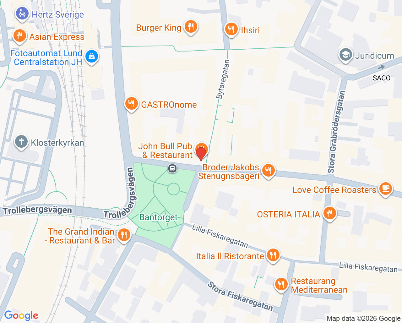 Karta till S:t Petri Tandvård