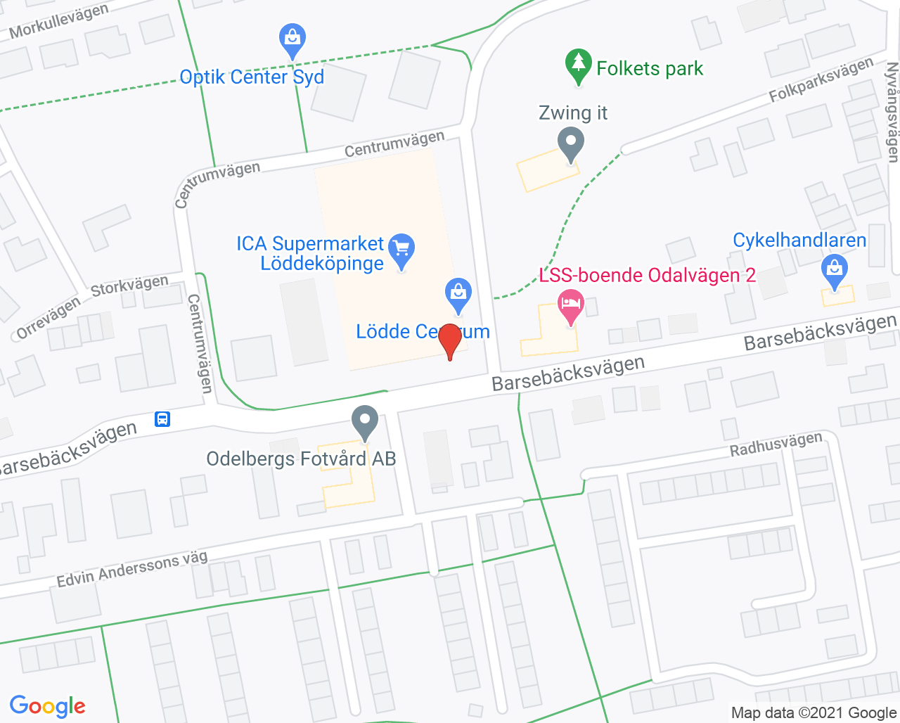 Karta till Vide Distriktsläkarmottagning, Löddeköpinge