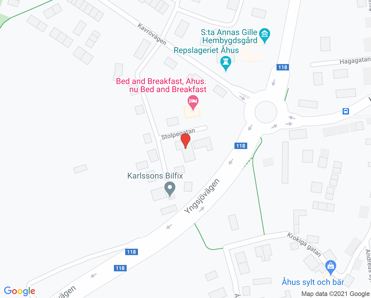 Karta till Åhus Sundhtandvård