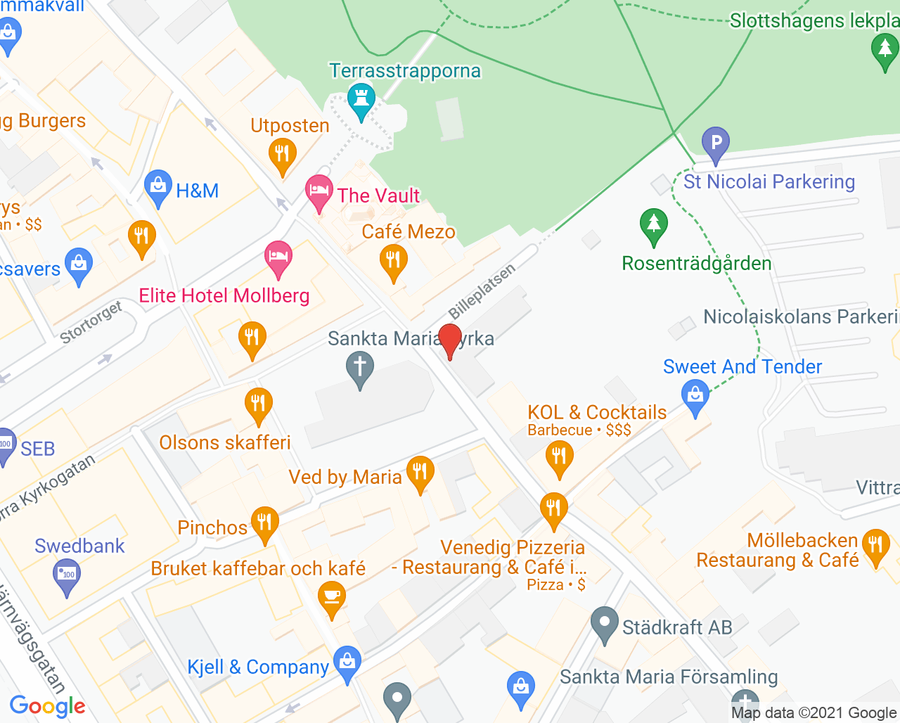 Karta till Wullt Björn, Helsingborg