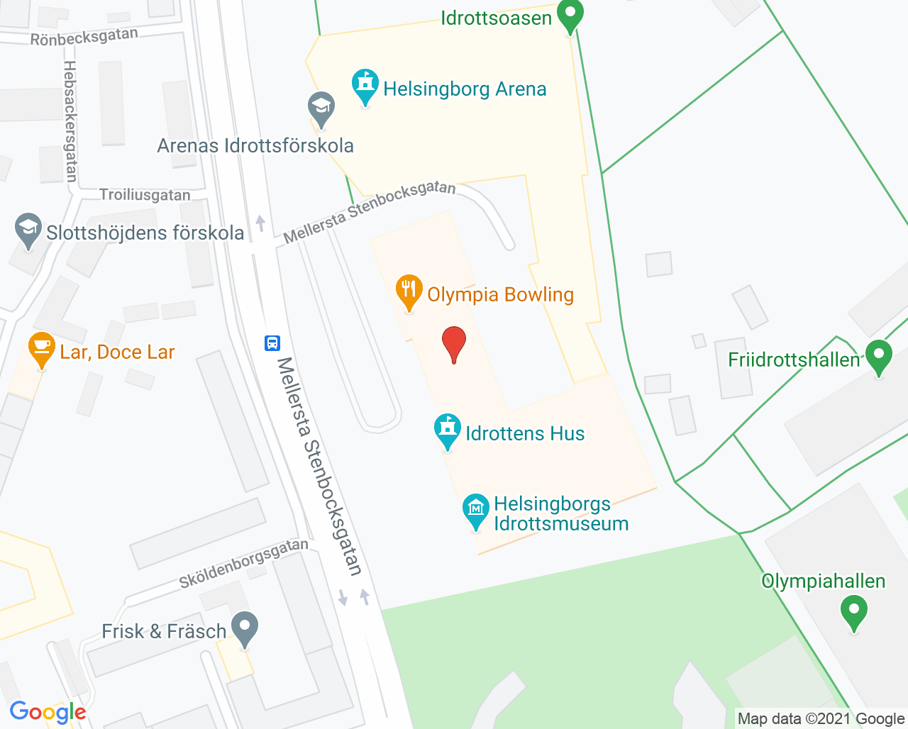 Karta till Rinse Emil, Helsingborg