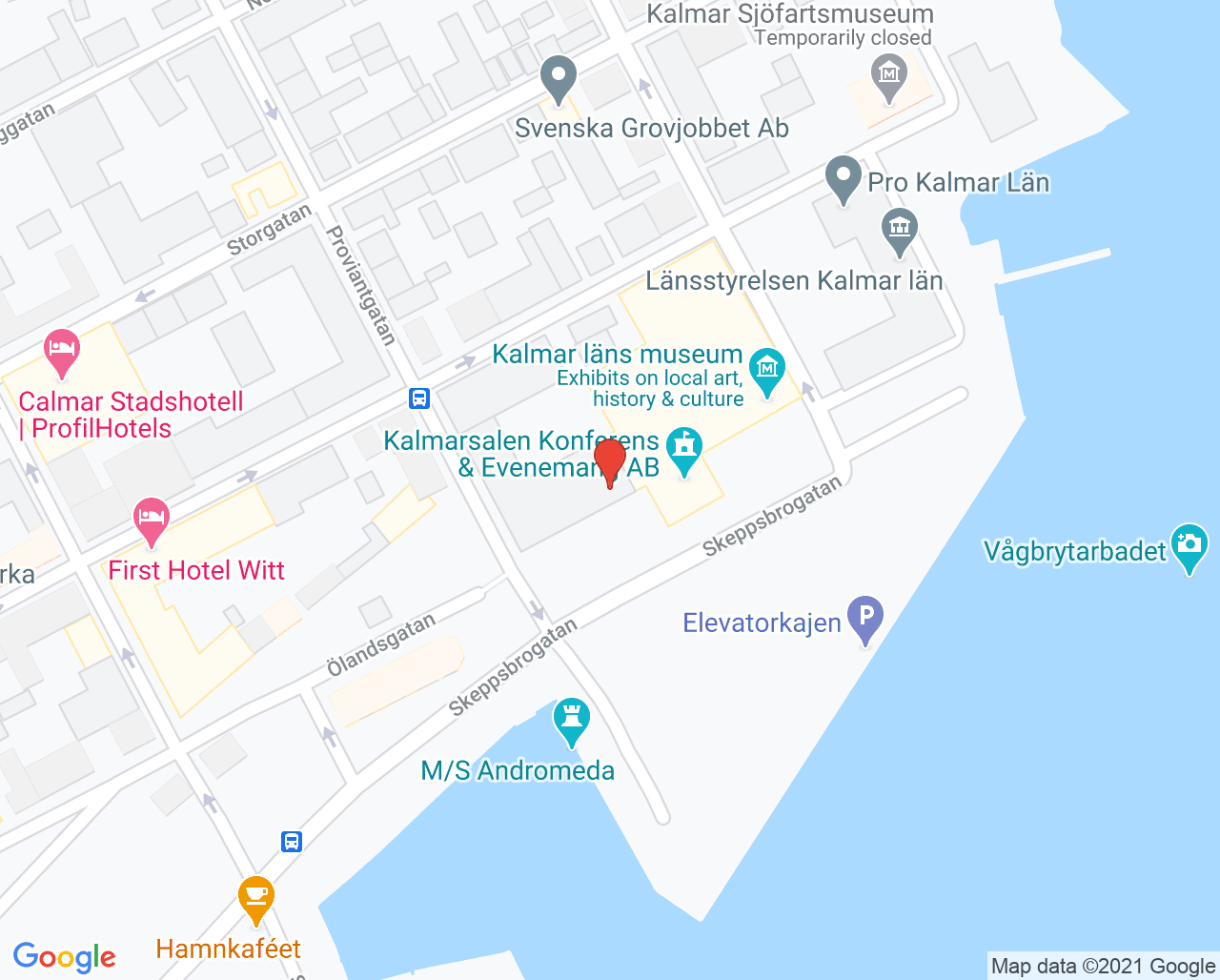 Karta till Specialistläkargruppen Kalmar