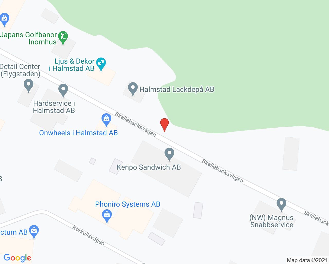 Karta till Ambulanssjukvården Halmstad Väster, Halmstad