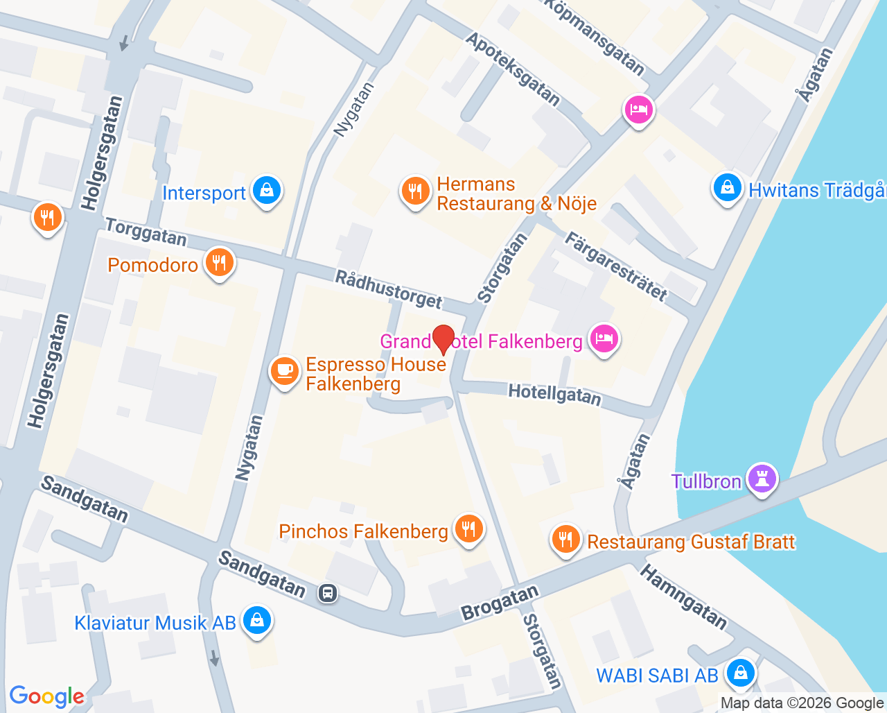 Karta till Prismakliniken AB, Falkenberg