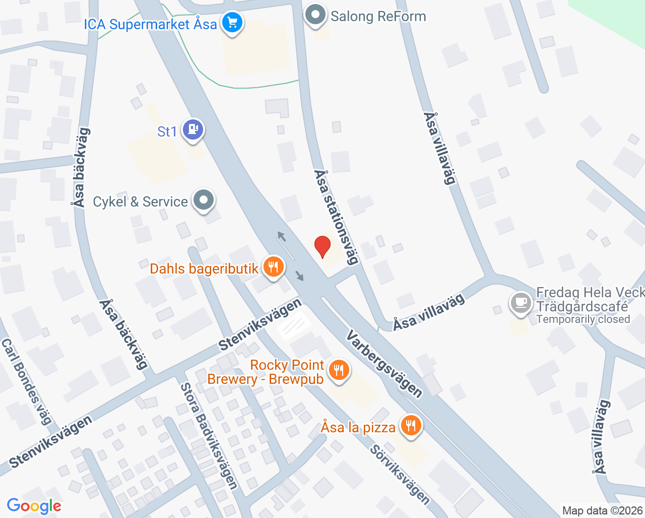 Karta till Vita Tand, Åsa