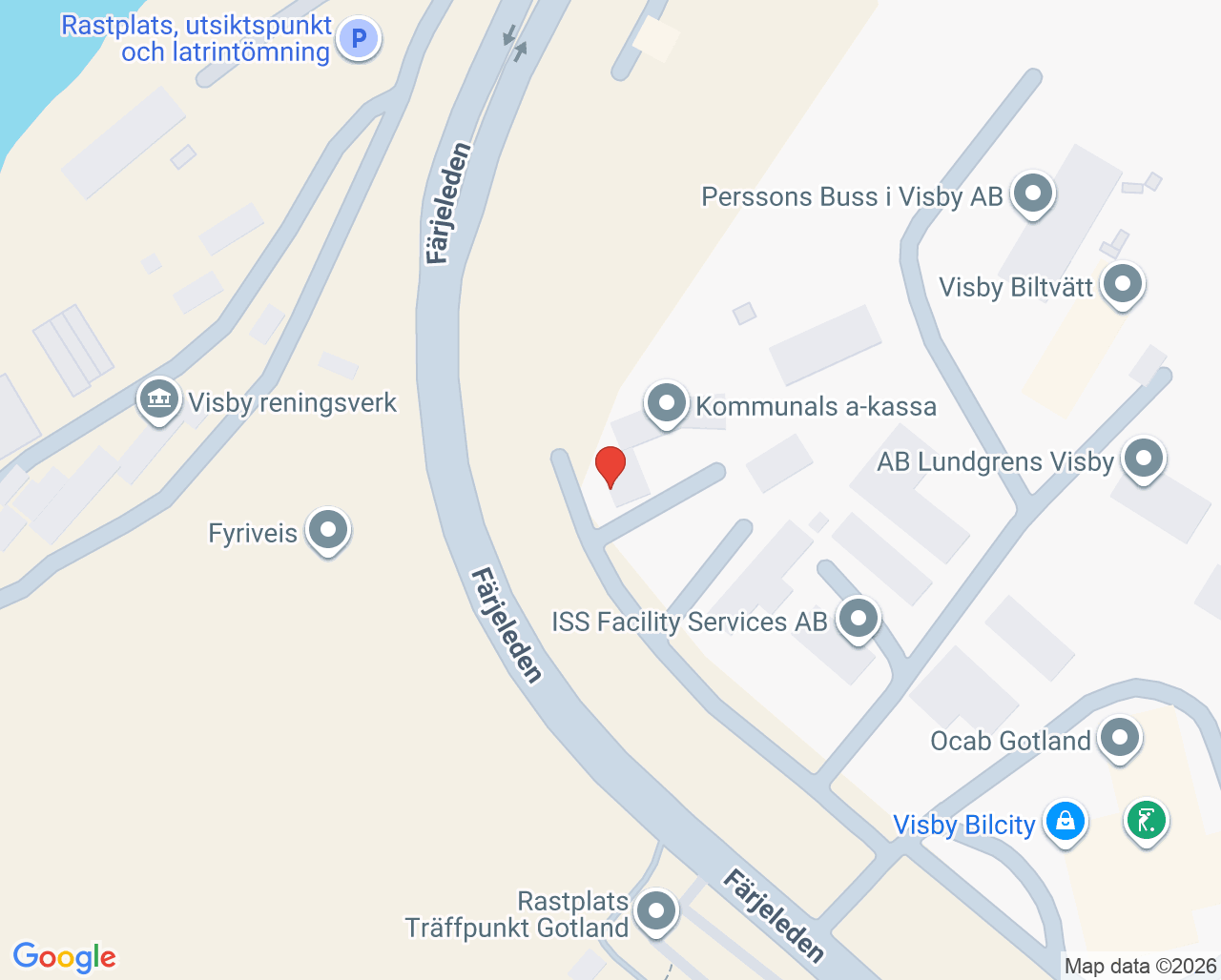 Karta till ForMotion Ortopedteknik Visby