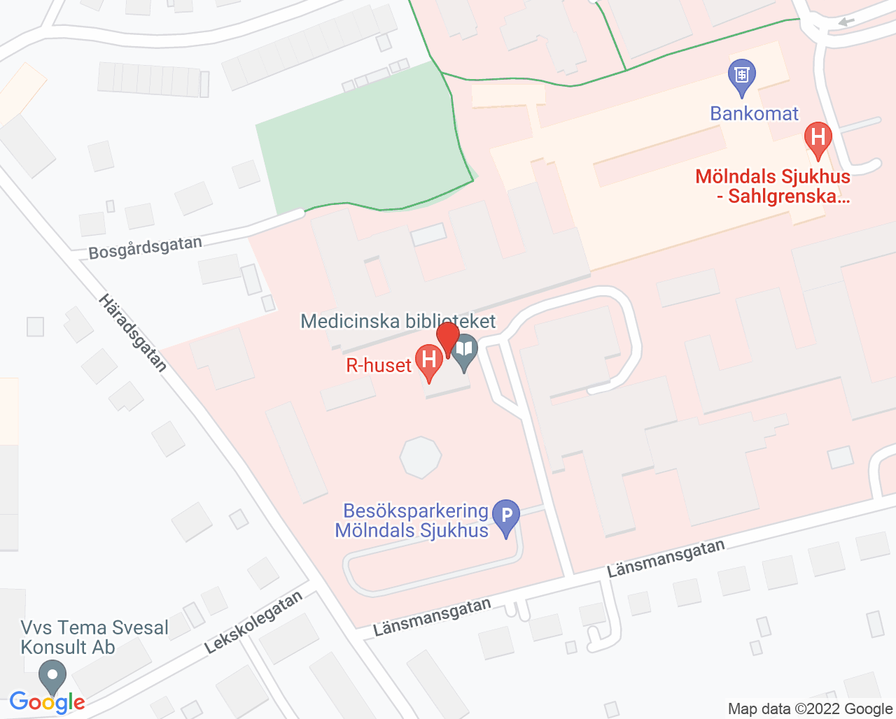 Karta till Avdelning 232, Mölndal