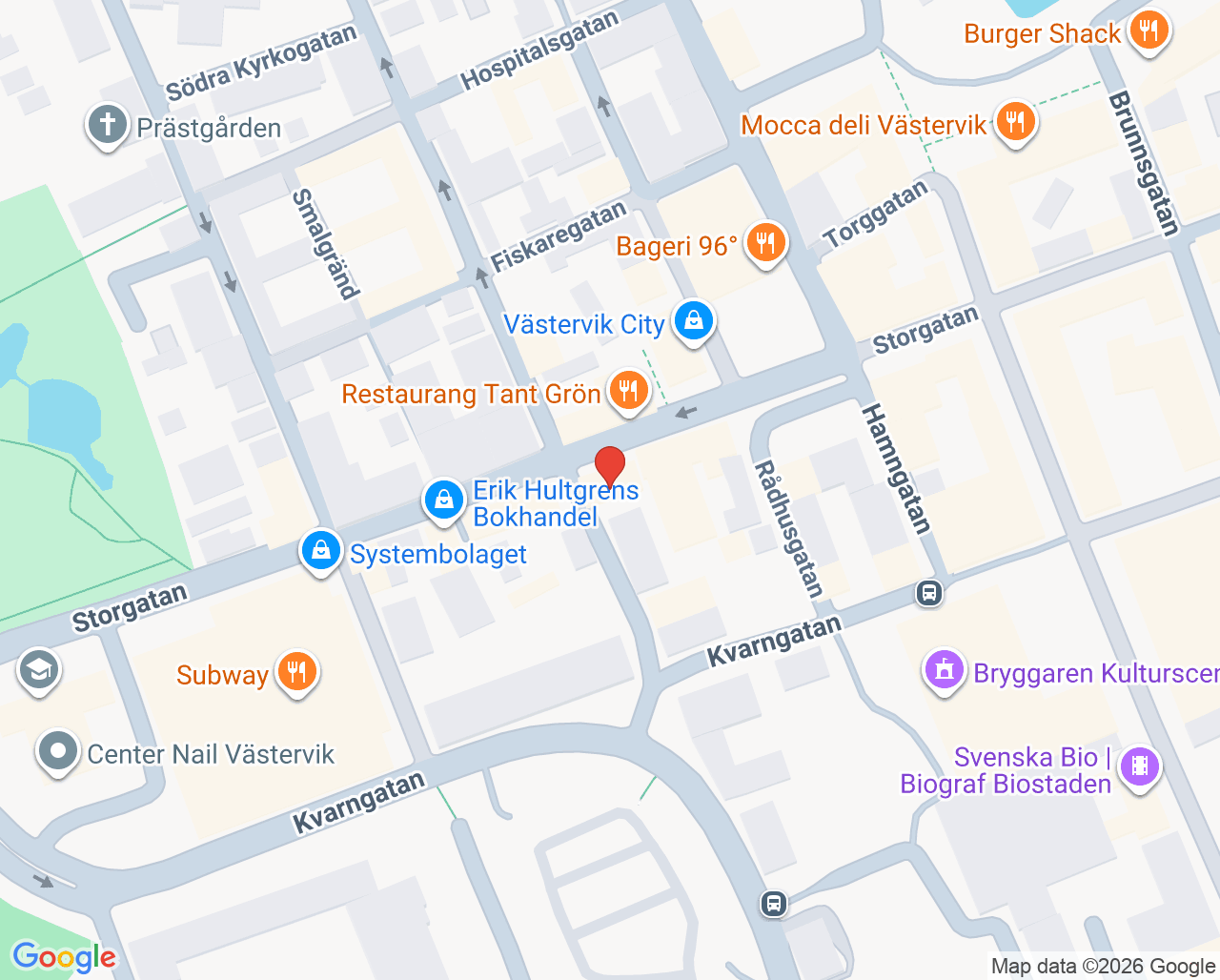 Karta till Synsam Västervik