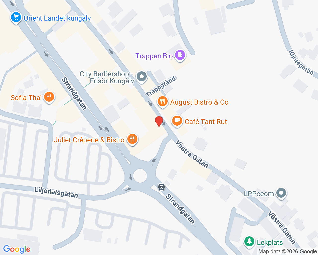 Karta till Macc People Kungälv