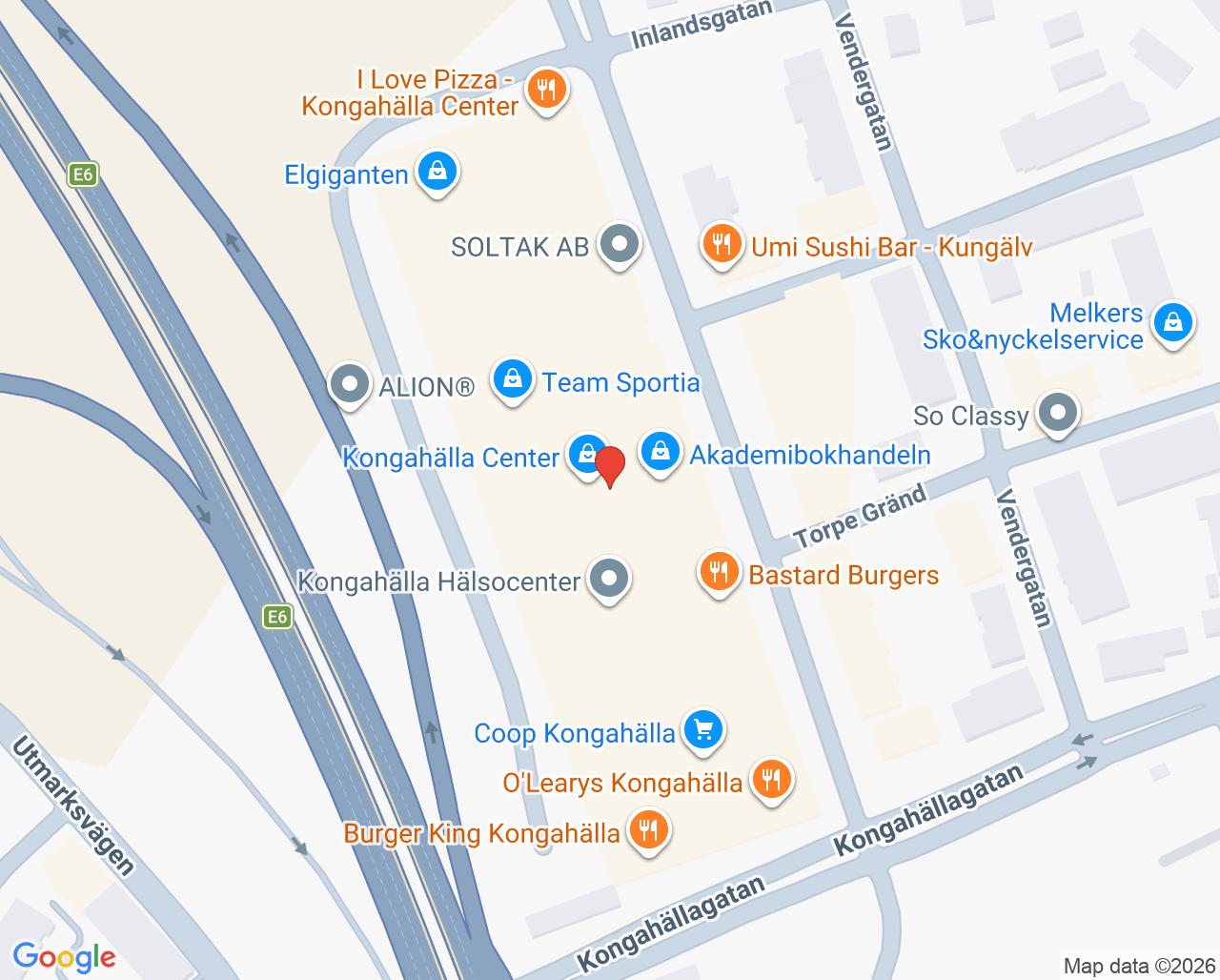 Karta till Kungälv mottagning unga män, Kungälv