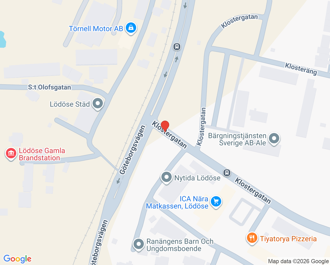 Karta till BVC Capio Vårdcentral Lödöse, Lödöse