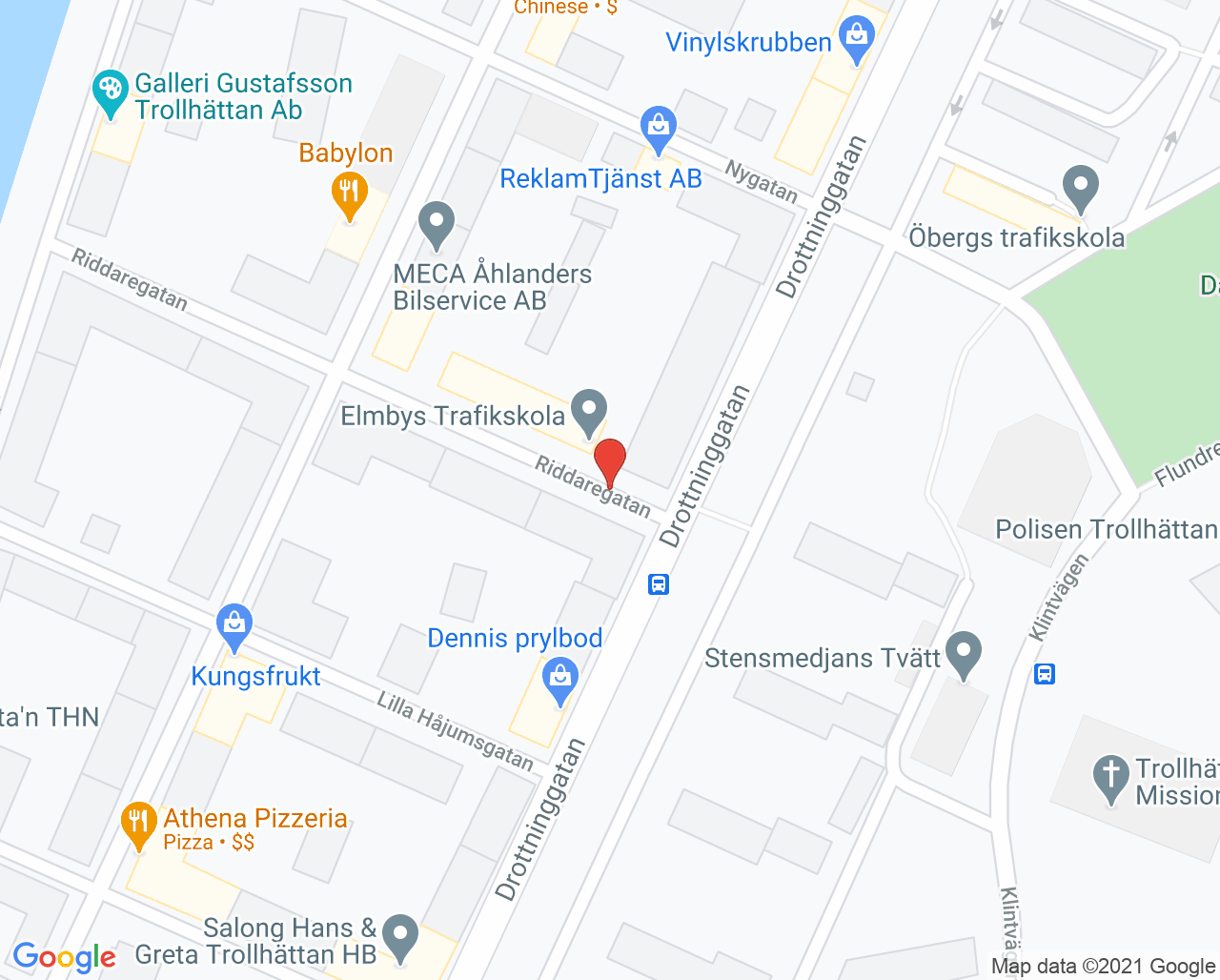 Karta till Psykiatri mobilt team Trollhättan, Trollhättan