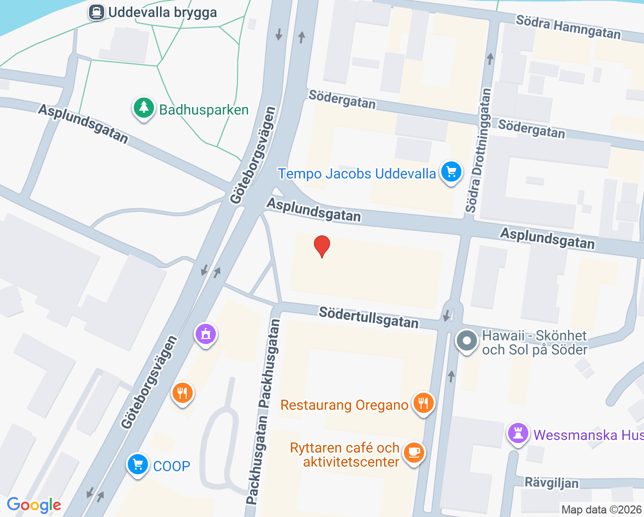Karta till Bokning, Uddevalla