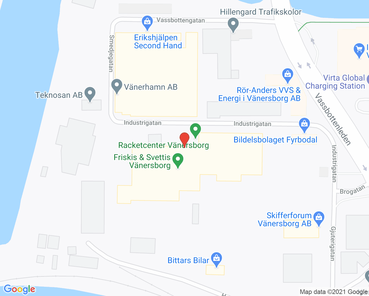 Karta till RehabCenter Vänersborg, Vänersborg