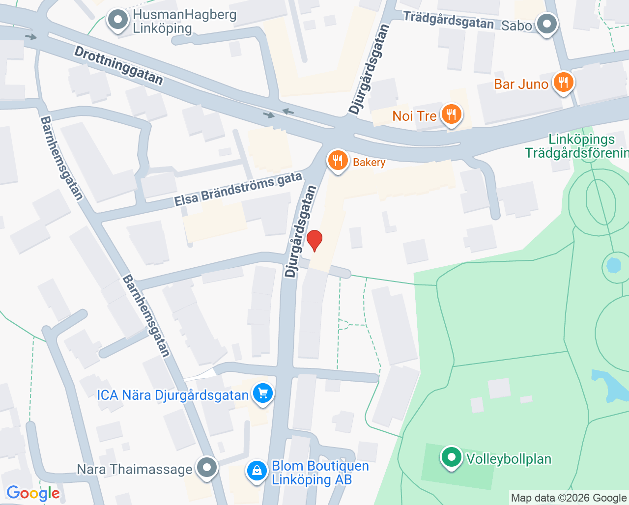Karta till Auditiva, Linköping
