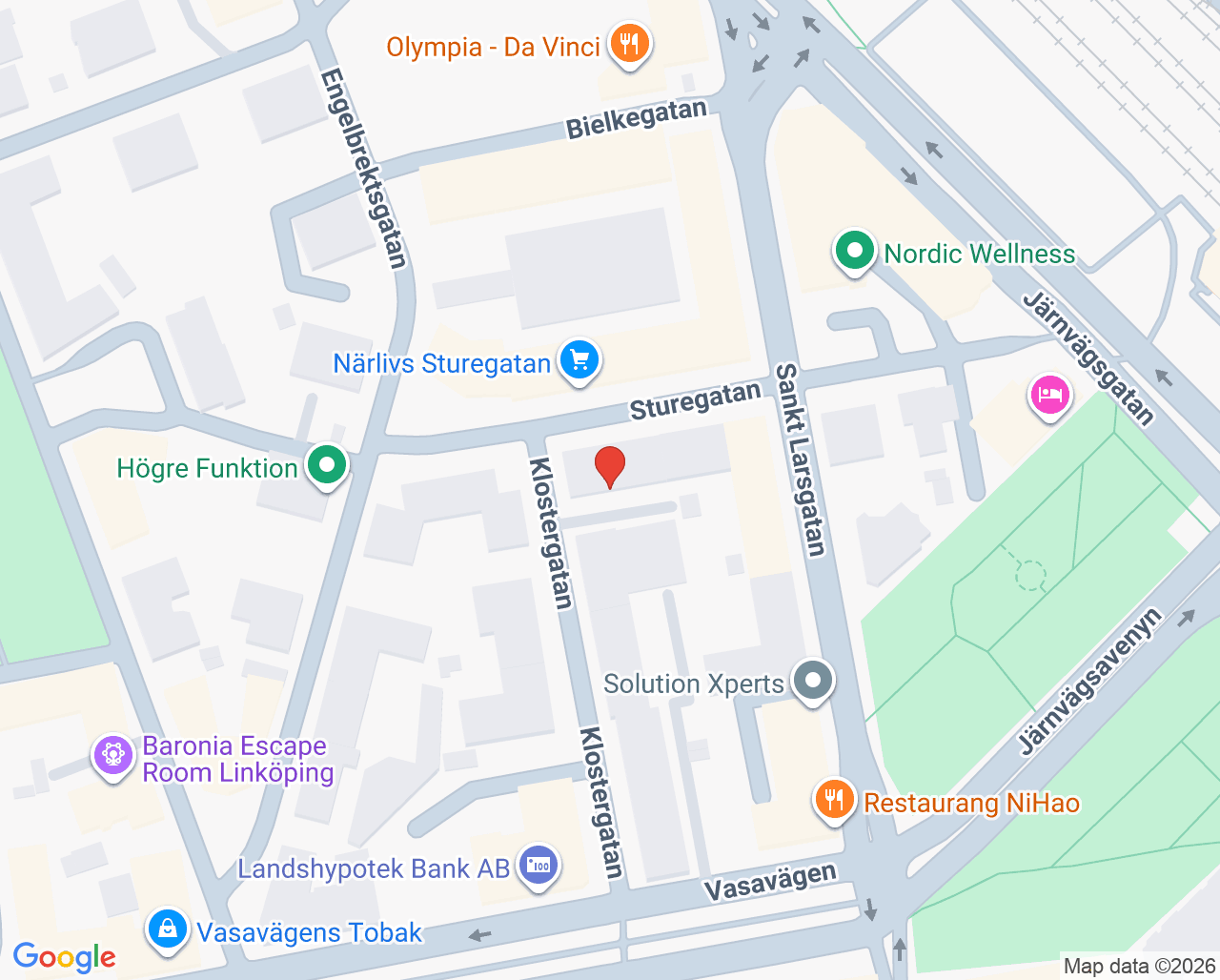 Karta till Råd stöd och hälsa Linköping, Barn- och ungdomshälsan