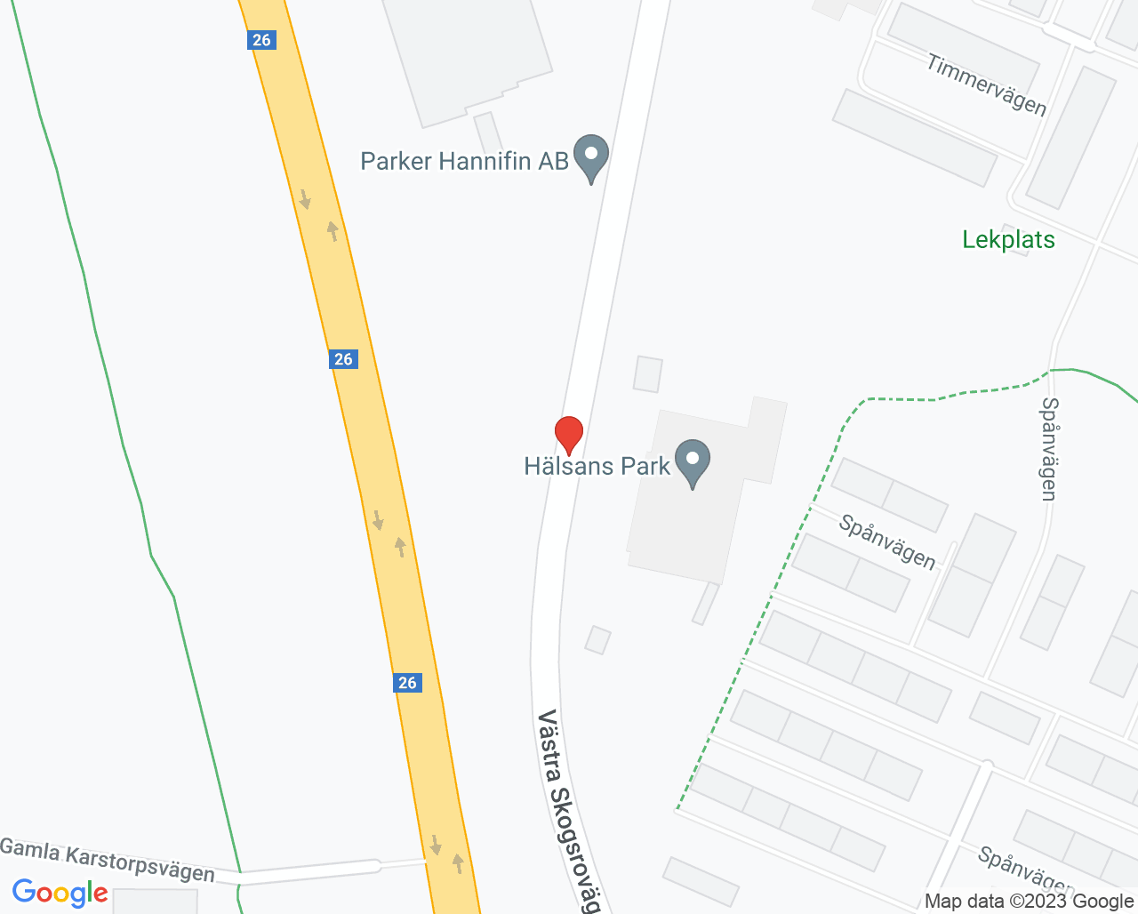 Karta till Folktandvården Södra Ryd Skövde, Skövde