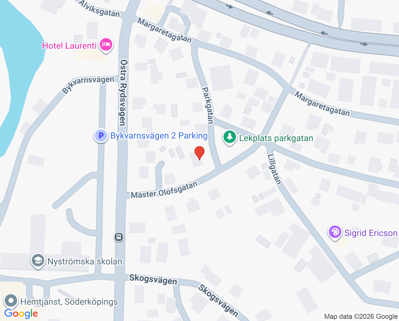 Karta till Samtalsmottagningen Söderköping, Optify Consulting