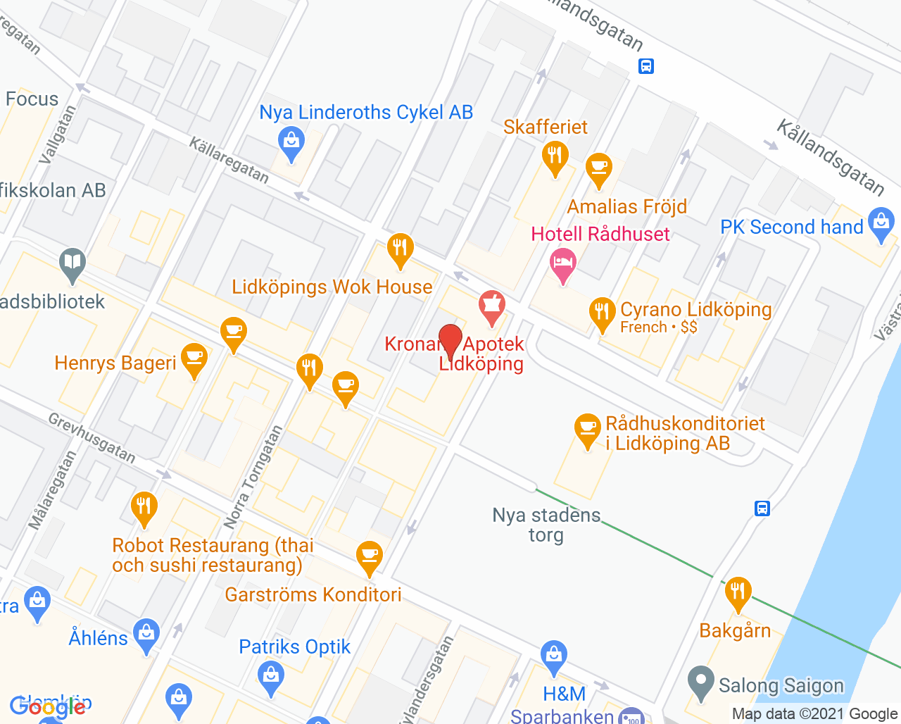 Karta till Keld Böll Dental, Lidköping