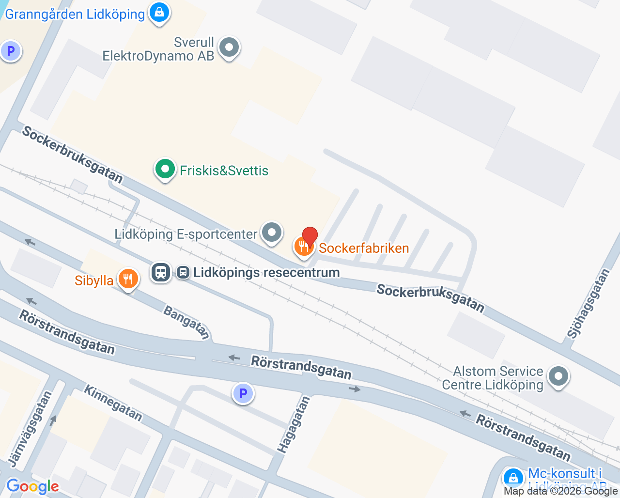 Karta till Mini-Maria Götene, Lidköping