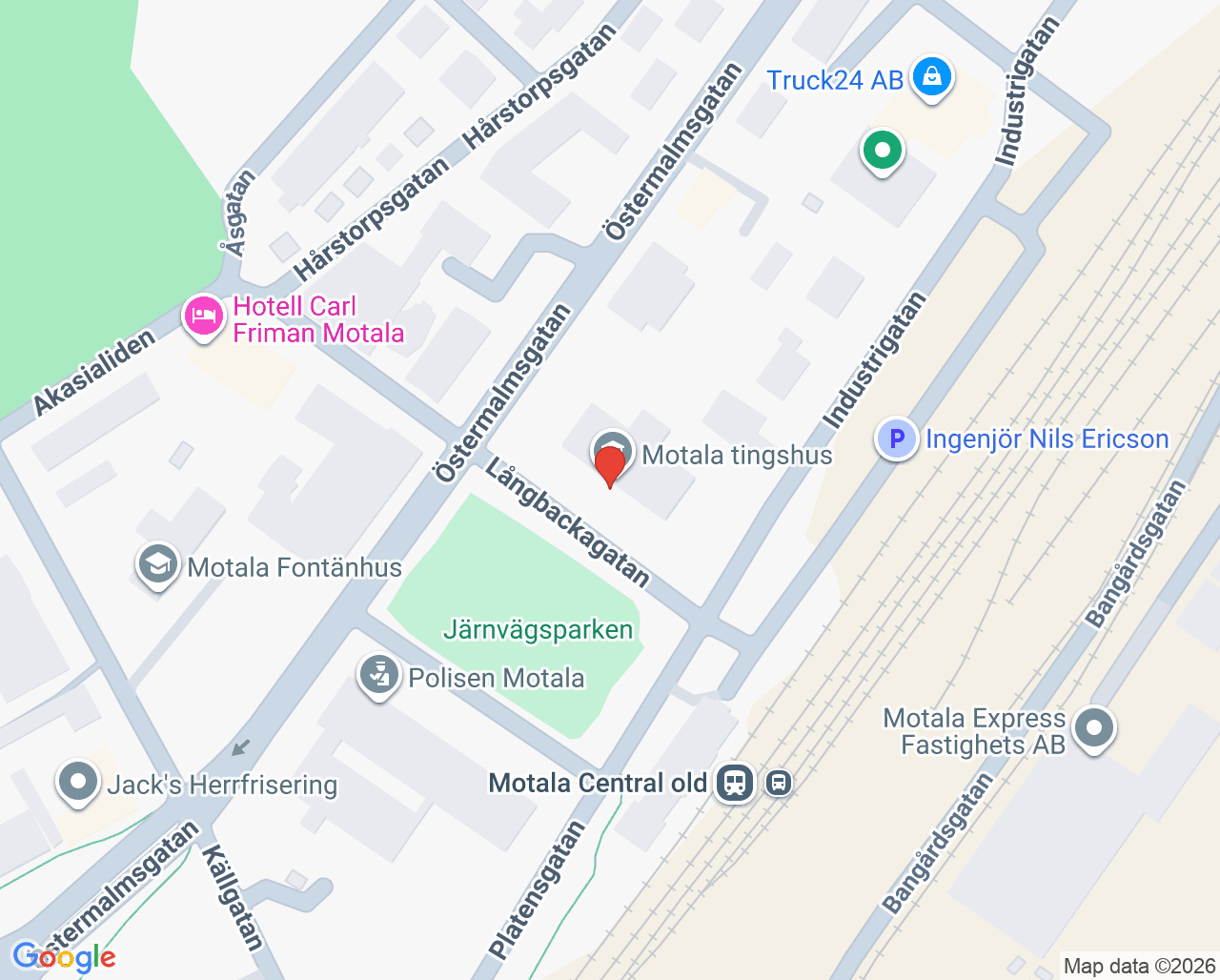 Karta till Shahnaz Rasouli KBT, Motala