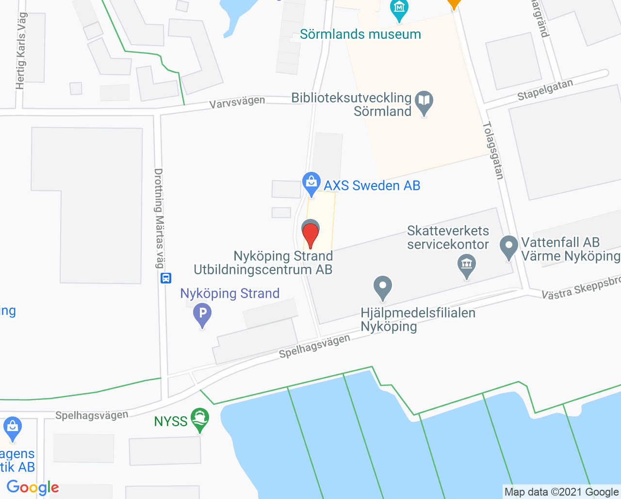 Karta till Björn Fiander, Nyköping