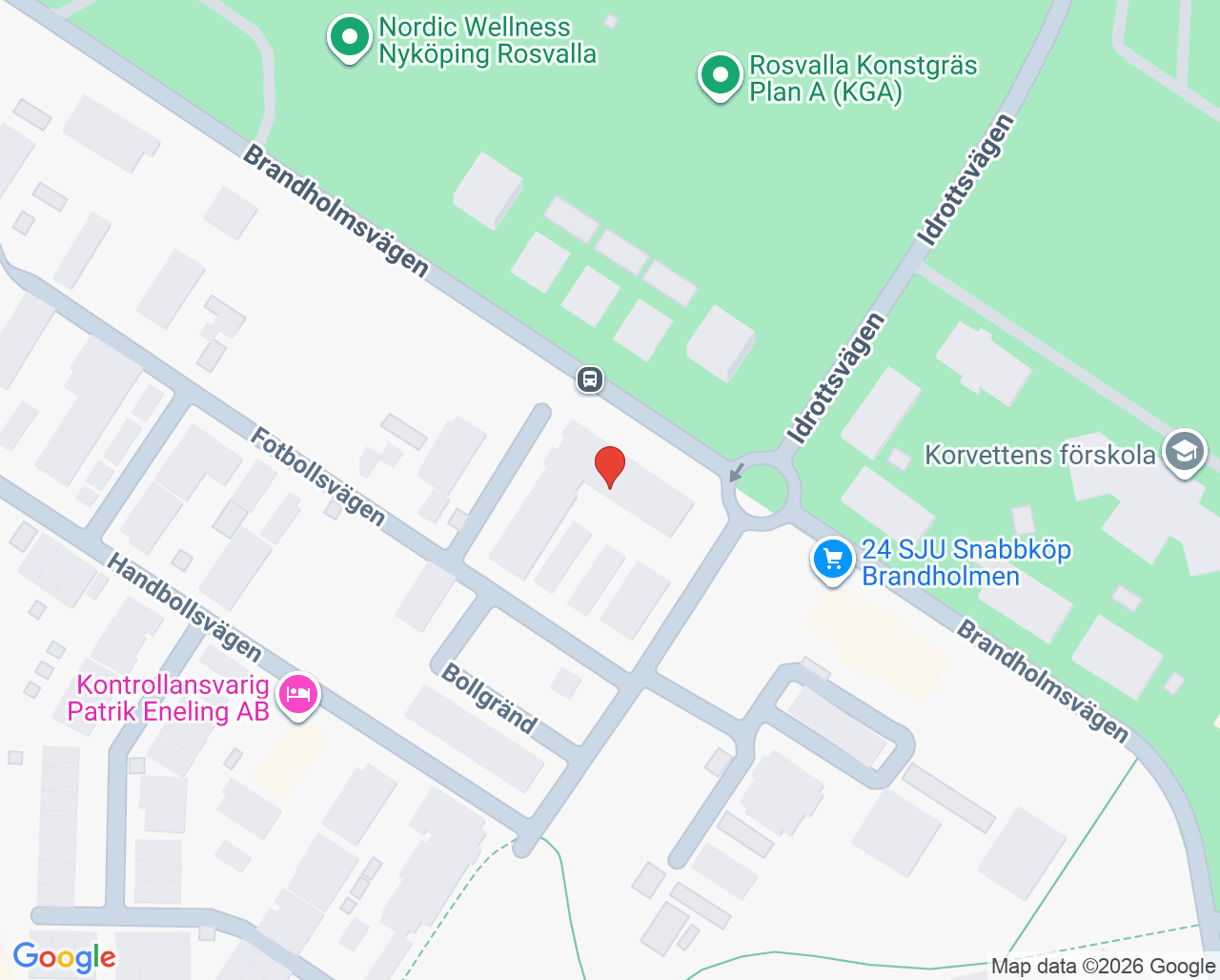 Karta till UTC Samtalsmottagning, Nyköping