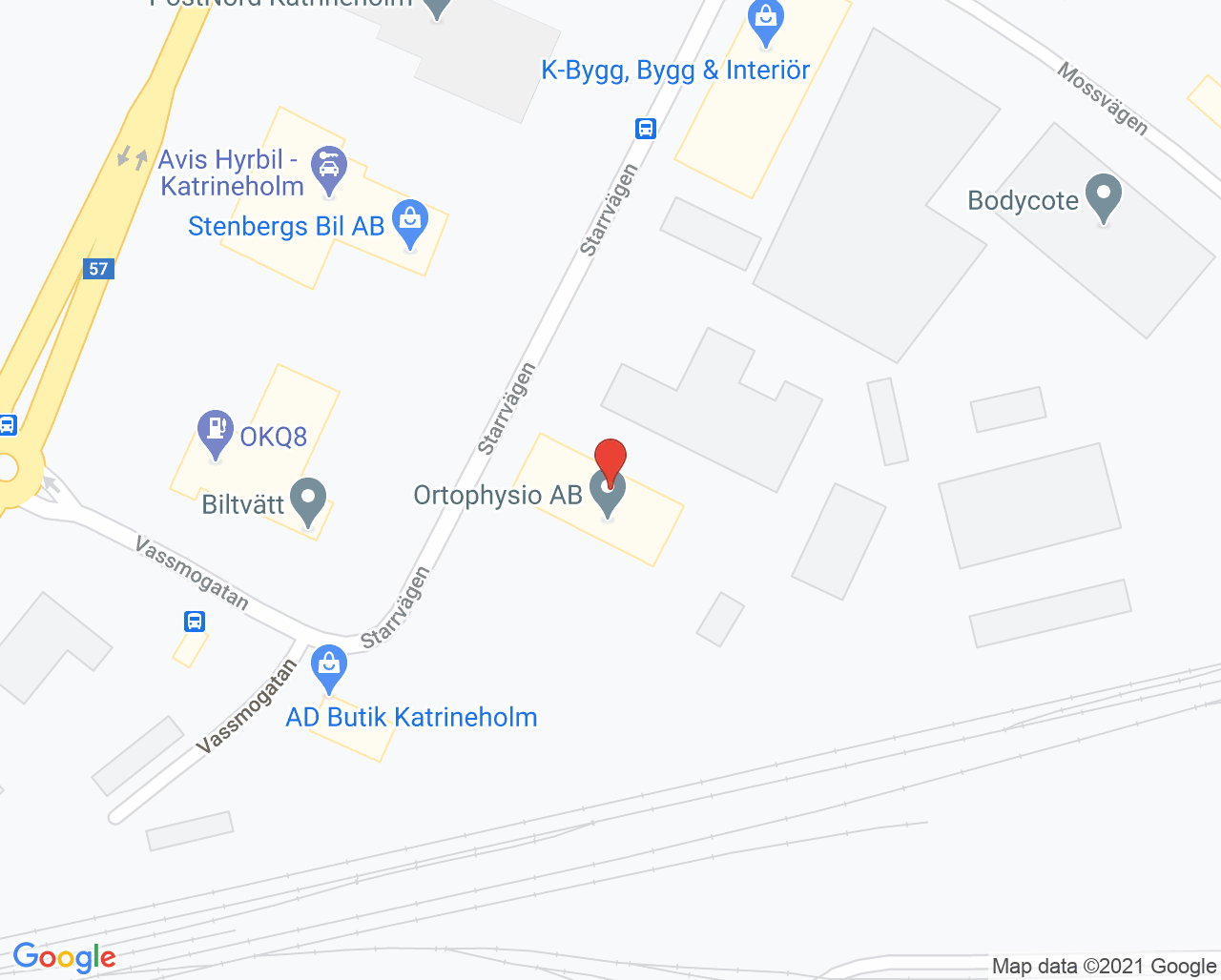 Karta till Anna Sjöberg Fysioterapi, Katrineholm