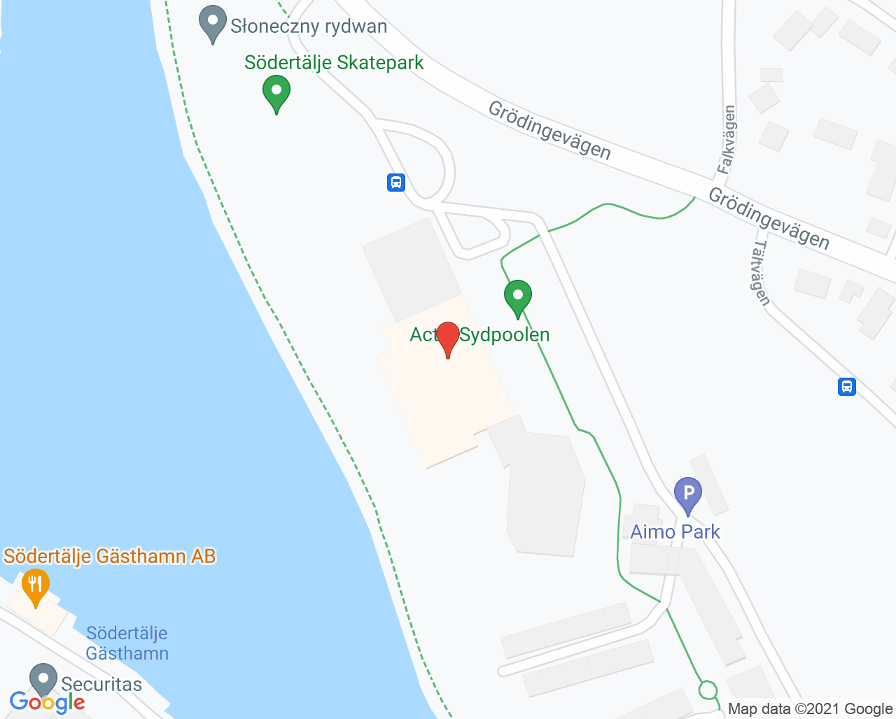 Karta till Södertälje Rehab - Anna Blomster, Södertälje