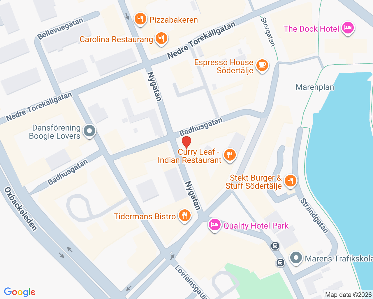 Karta till Psykosenheten Södertälje, Psykosvård Stockholm