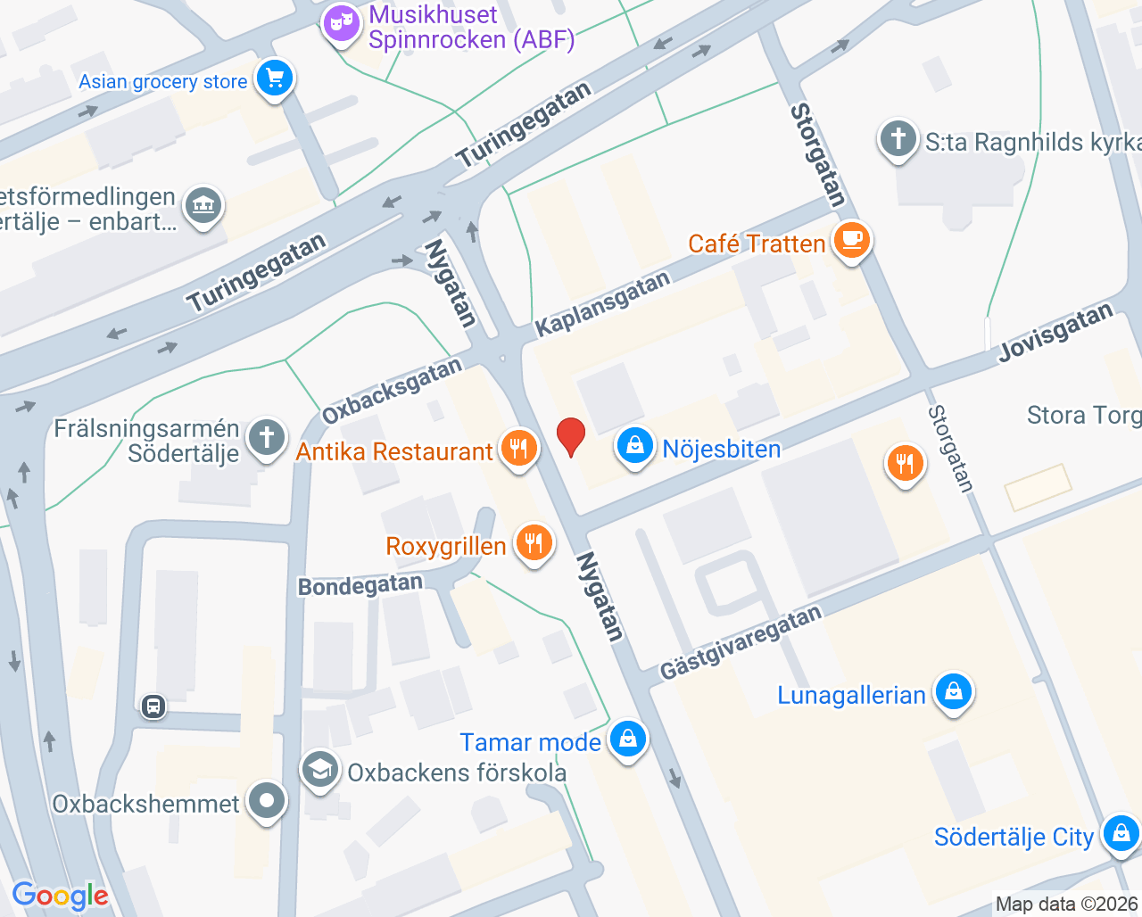 Karta till Tandfix Robel Hanna, Södertälje