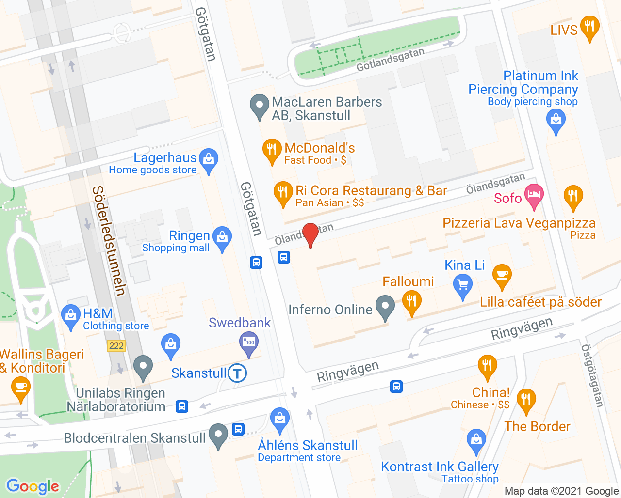 Karta till Gloss Och Floss Dental Care - Tandläkare Alaleh