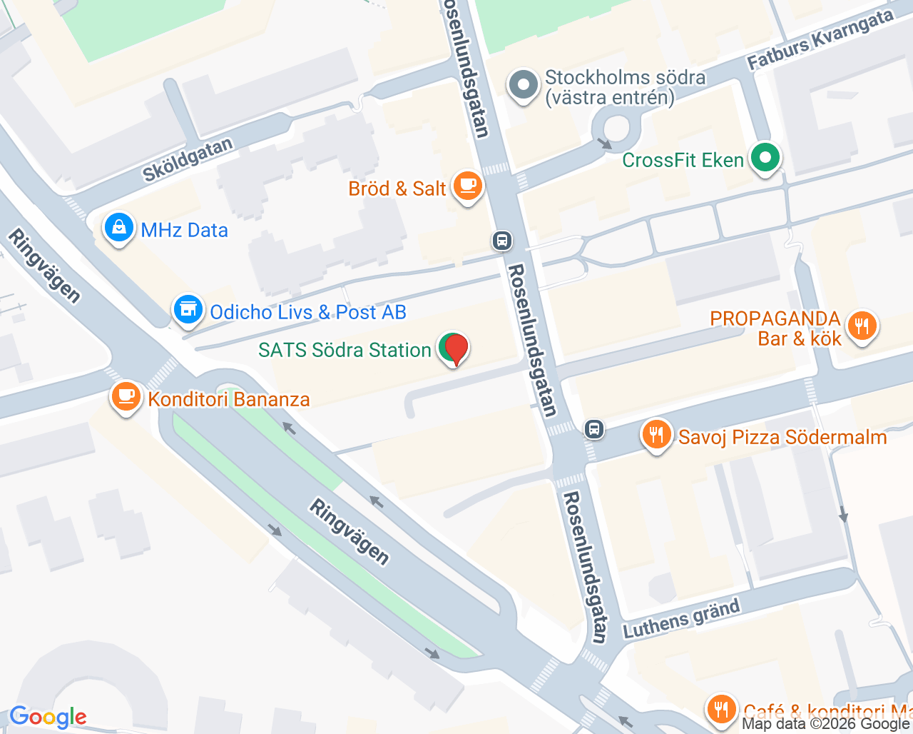Karta till Vaccinova hos DOZ Apotek Rosenlundsgatan, Södermalm
