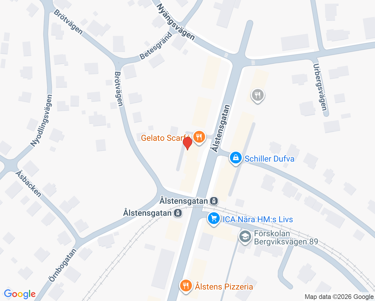 Karta till Distriktstandvården Ålsten