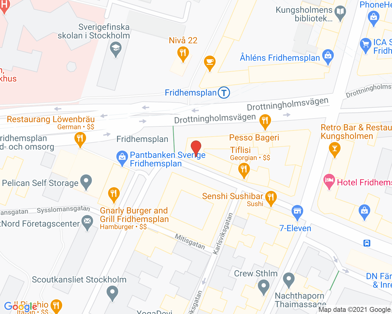 Karta till Allmänspecialisten Dr Afshin Motamedi